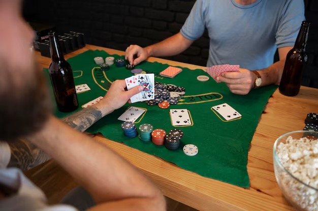 Slot game interface showing reels and spin button